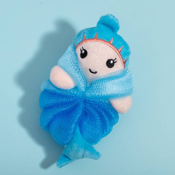 Loffa pour bain et douche Mermaid Bubbles pour la vente par Zoey Koko