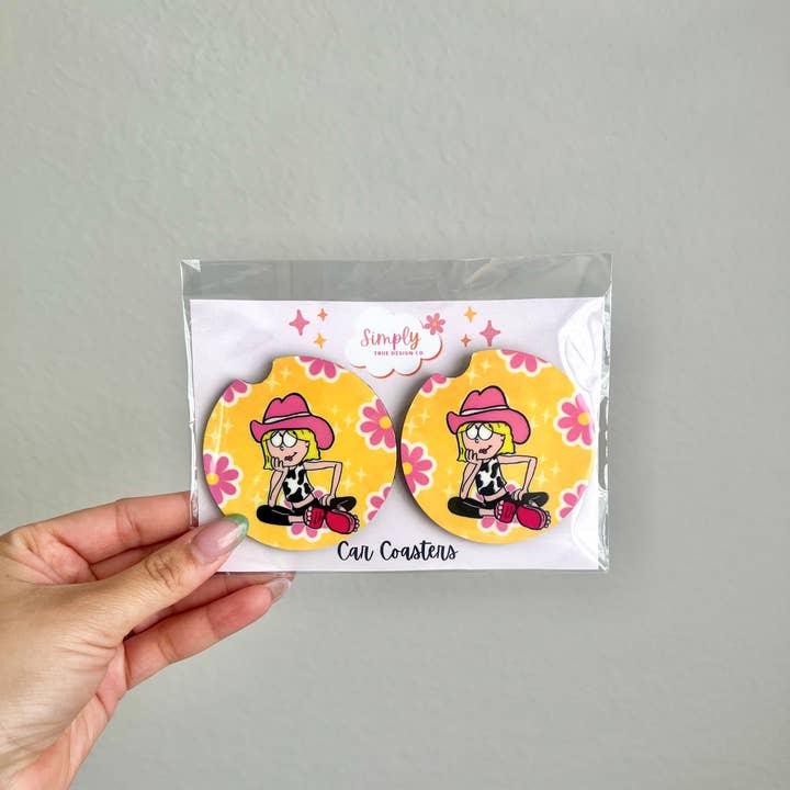 Simply True Design Co. - Wholesale Car Coaster - Women's - Lizzie McGuire Car Coasters 0