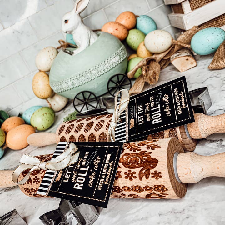 Gia Roma - Wholesale Rolling Pin - Baking Gift Set, Holiday Cooking Gift, Rolling Pins + Cookie12