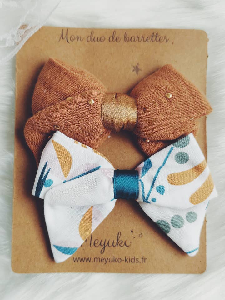 Children's hair clip duo for wholesale by Meyuko