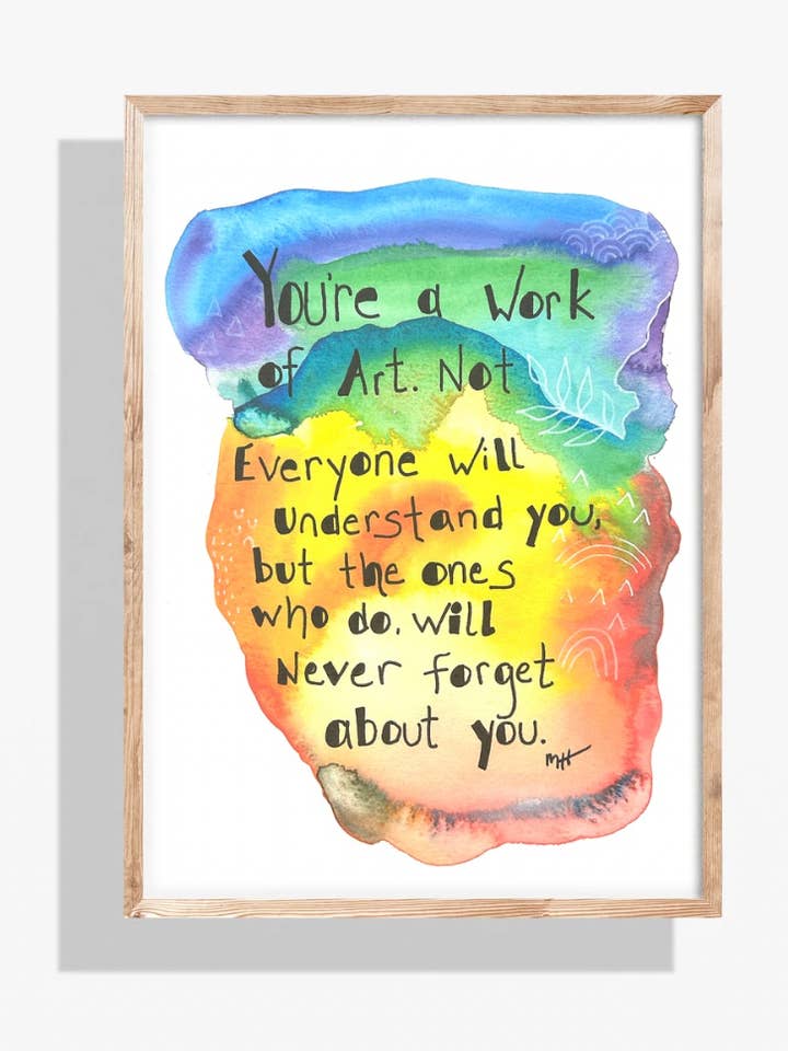 "A Work of Art" for wholesale by One Light Studio