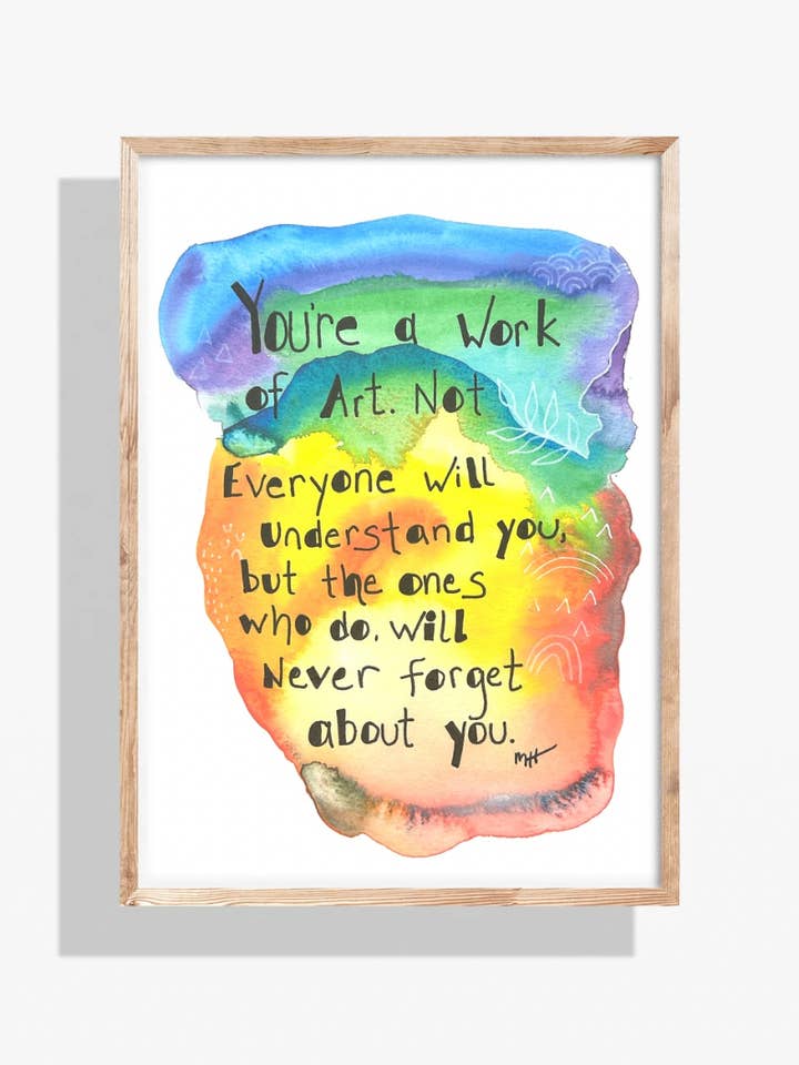 "A Work of Art" for wholesale by One Light Studio