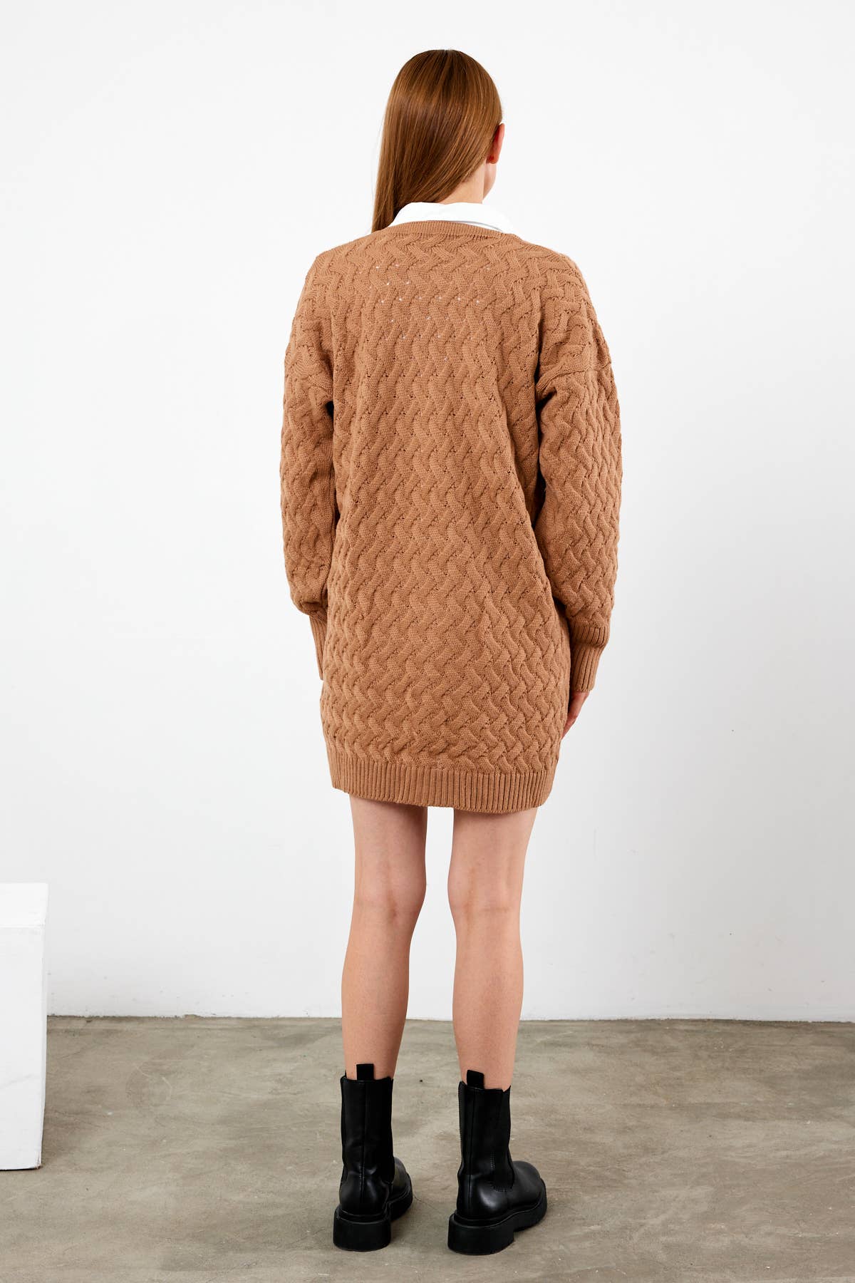 VAV NEW YORK - Vendita all'ingrosso Cardigan - Donna - Cardigan in maglia Cardigan in maglia di media lunghezza Cardigan invernale modesto20