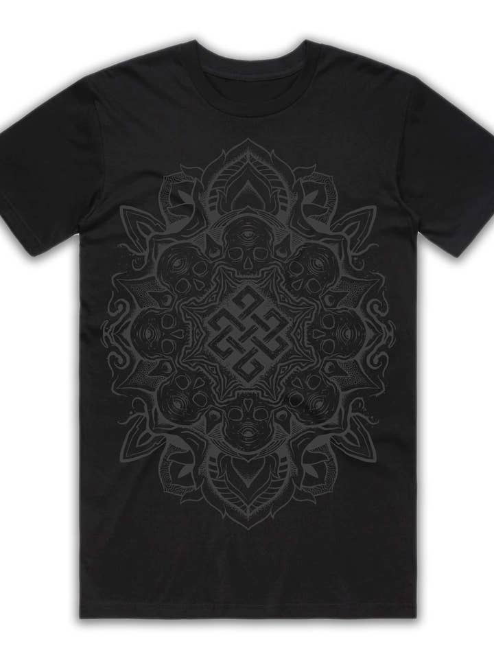 Art of Zig - Wholesale Screen printed t-shirt – unisex - EMBRACE YOUR MORTALITY Black Staple T-shirt