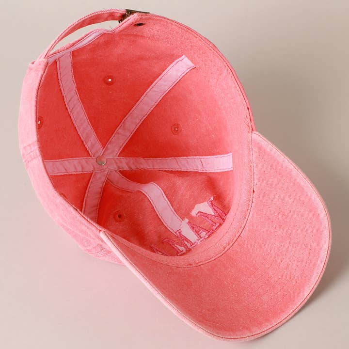 Fashion City - Venta al por mayor Gorra de béisbol - Mujer - Gorra de béisbol de algodón con bordado MAMA7