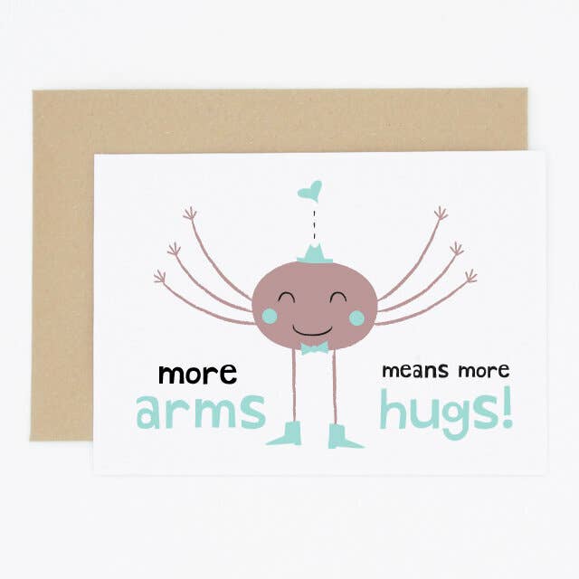 Cartão de amor de abraços de aranha por atacado de Madame Annie et Fils