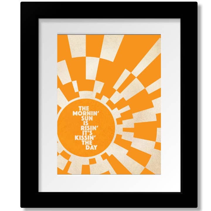 Song Lyrics Art - Wholesale Art Print - Wheel in the Sky by Journey - Song Lyrics Music Quote Art