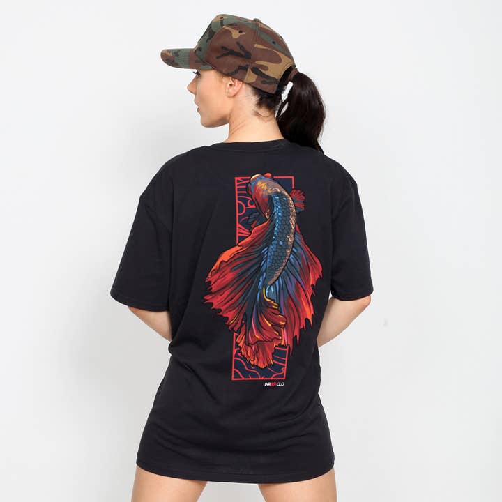 Red Fighting Fish Tee for wholesale by Inner Beast Clothing