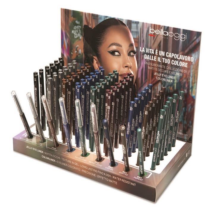 Einführungs-Display-Kit Color Liner-Jelly Eyeliner für den Großhandel von bellaoggi