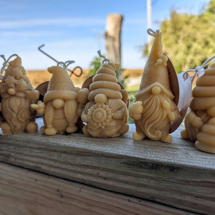 The Holton Homestead - Wholesale Novelty Candle - Beeswax Honey themed Gnome Candles