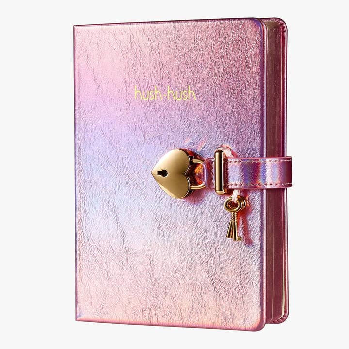 Victoria's Journals - Wholesale Journal/diary - Heart Lock Journal for Girls with 2 Keys (Metallic Lilac)