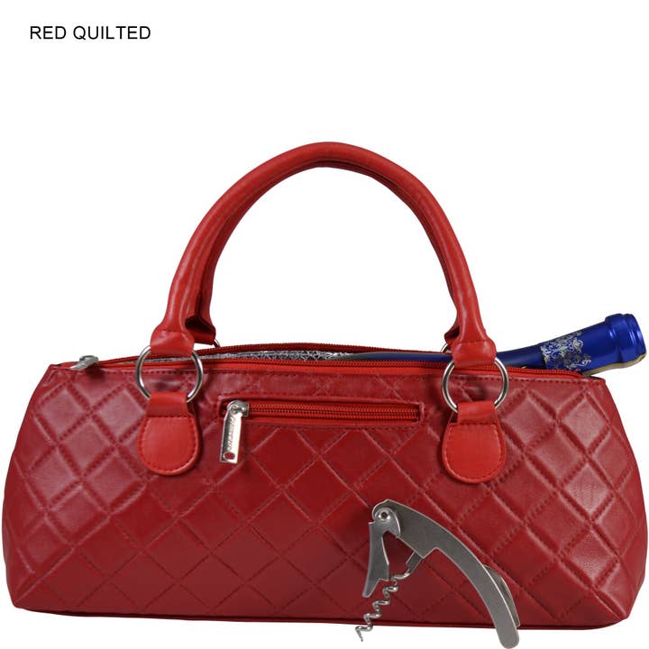 Primeware Inc. - Wholesale Wine tote - Wine Clutch Carrier | Insulated Purse Classic Sassy12