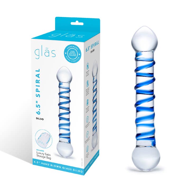 6.5" Spiral dildo for wholesale by Lux Fetish Store