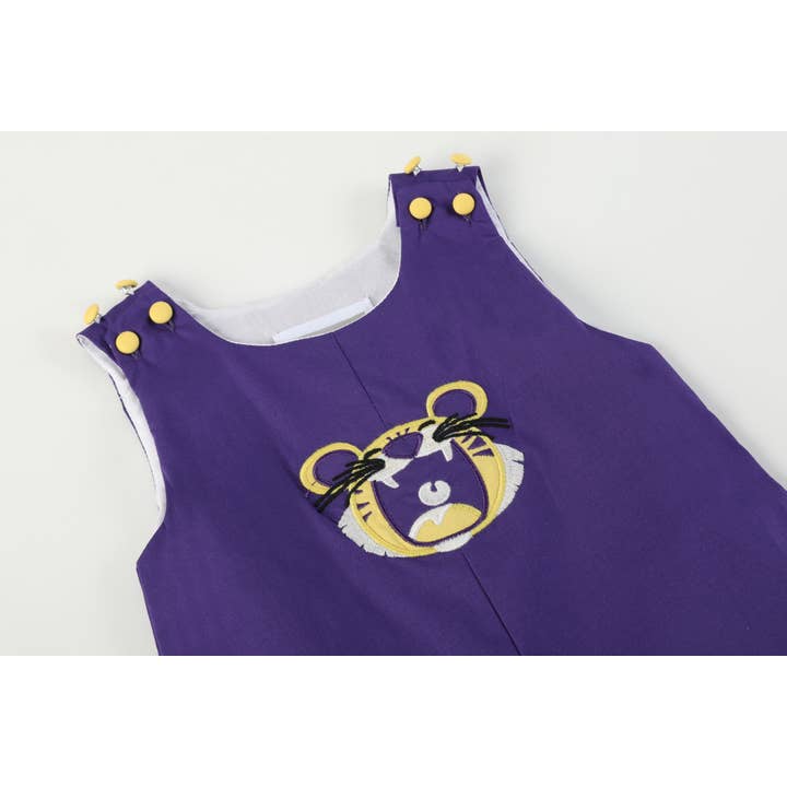 Lil Cactus - Wholesale Overalls - Baby - Louisiana Fan Overalls4