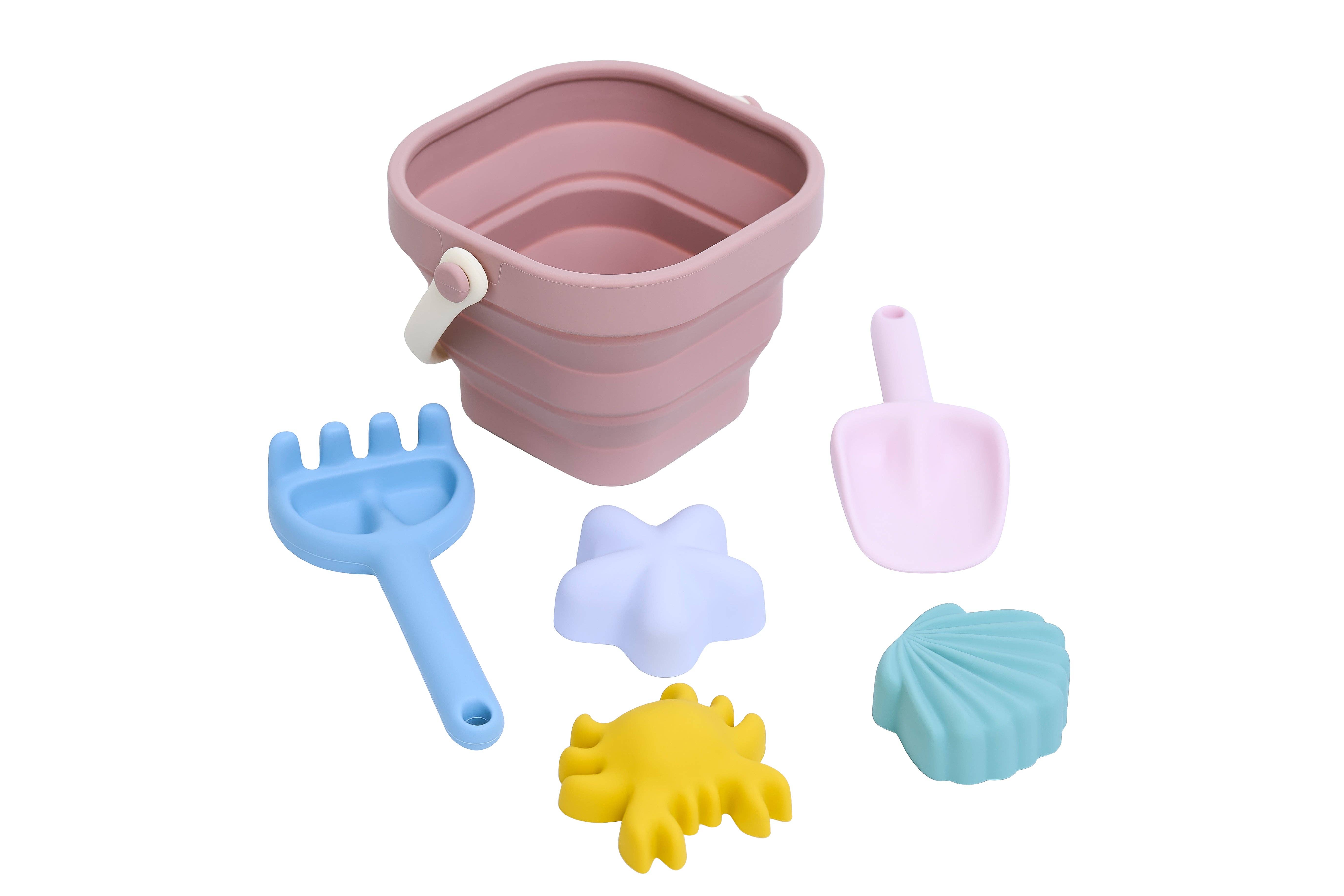 the cotton cloud – wholesale Beach/pool toy – Child & baby – Silicone Beach Toy Set Mauve0