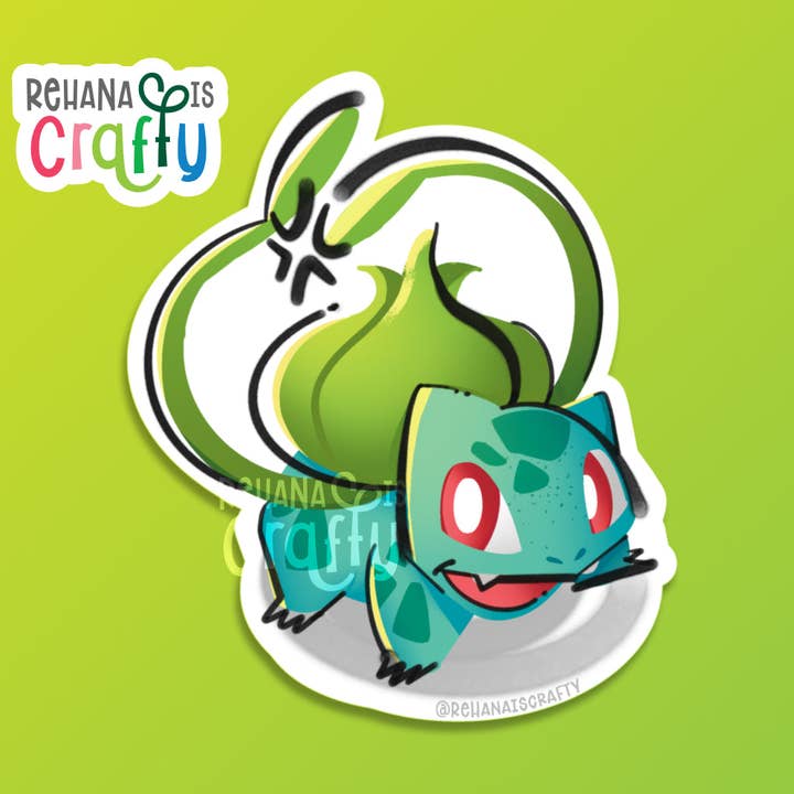 Bulbasaur | Autocolante Vinil por atacado de Rehana is Crafty