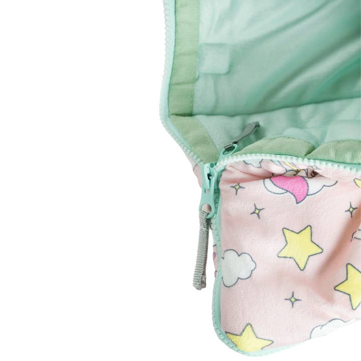 Mimish - Wholesale Sleeping Bag - Kids - Sleep-n-Pack: Packable Little Kid's Sleeping Bag & Backpack, Cozy Mink, Unicorns12