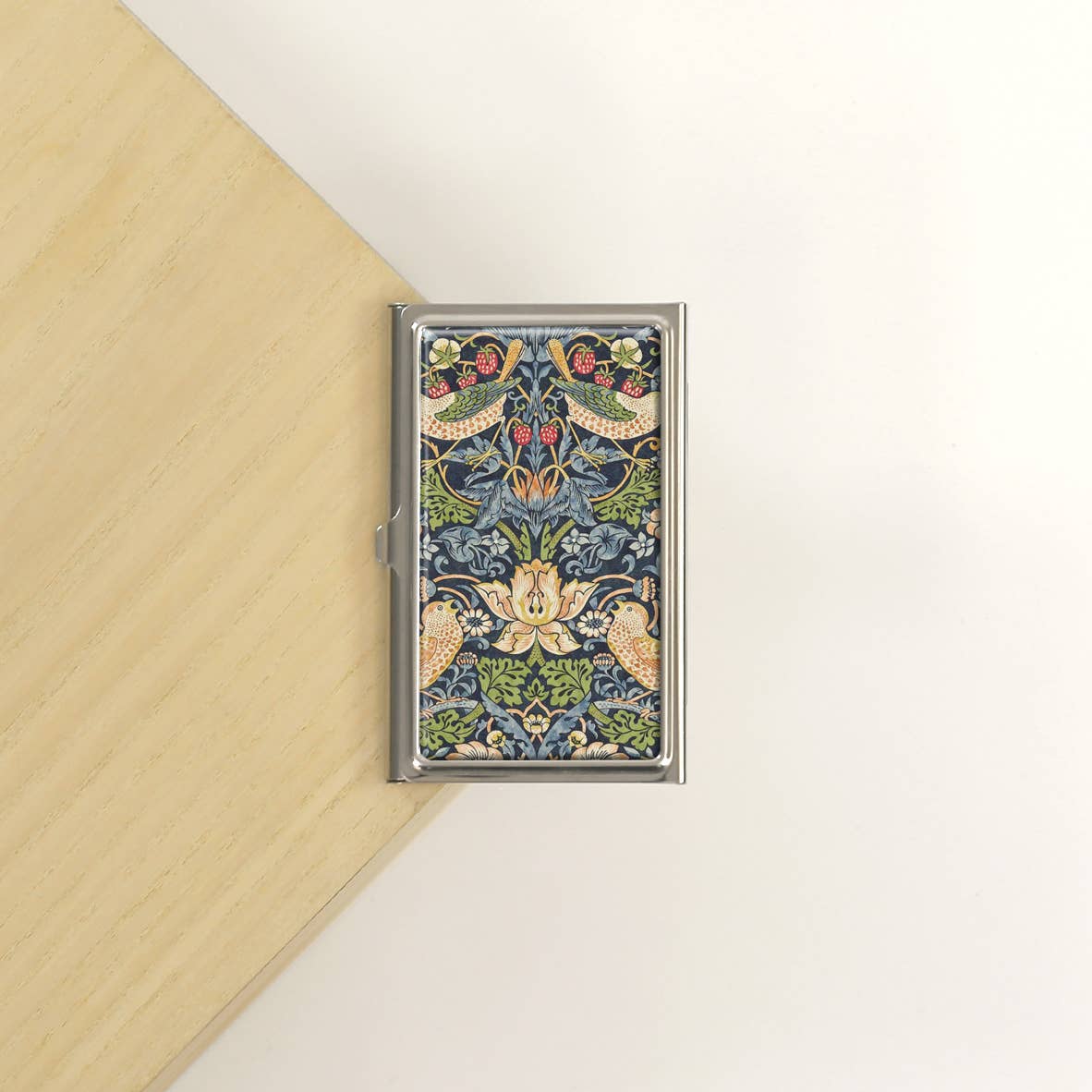 Lucy Lu Designs - Vente Porte-cartes – femme - William Morris Fraise Theif Étui à cartes florales0