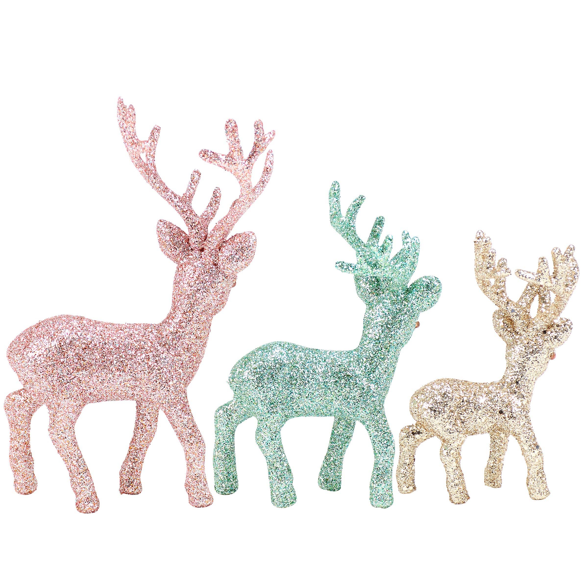 Primitives by Kathy - Wholesale Decorative Figurine - Pastel Deer Set1