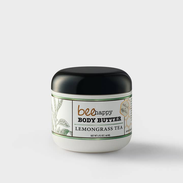 Body Butter/Cream "Lemongrass Tea" (4 oz) Shea, Jojoba, Aloe for wholesale by Bee Happy