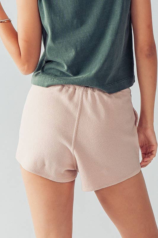 Urban Daizy - Vente Short – femme - Short dauphin en coton texturé avec taille élastique, cordon de serrage et poches16