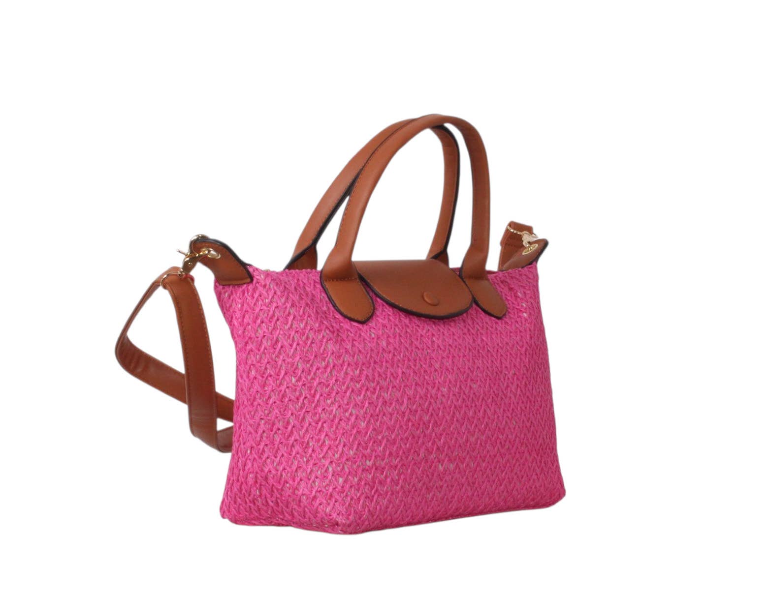 MIA LAROUGE – wholesale Top handle bag – women's – HAND BAG WITH RAFFIA MATERIAL.5