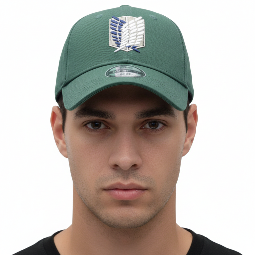 COTTON DIVISION - Wholesale Baseball Cap - Unisex - Attack on Titan Emblem Logo Cap0
