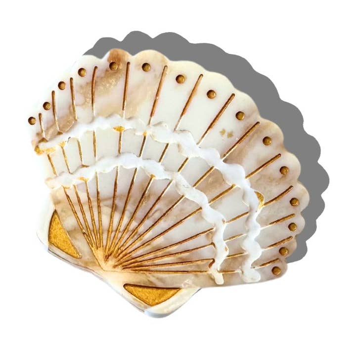 Solar Eclipse - Wholesale Hair Clip - Women's - Hand-painted Mini Seashell Claw Hair Clip | Eco-Friendly0