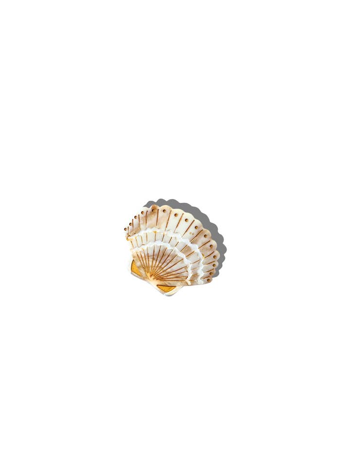 Hand-painted Mini Seashell Claw Hair Clip | Eco-Friendly for wholesale by Solar Eclipse
