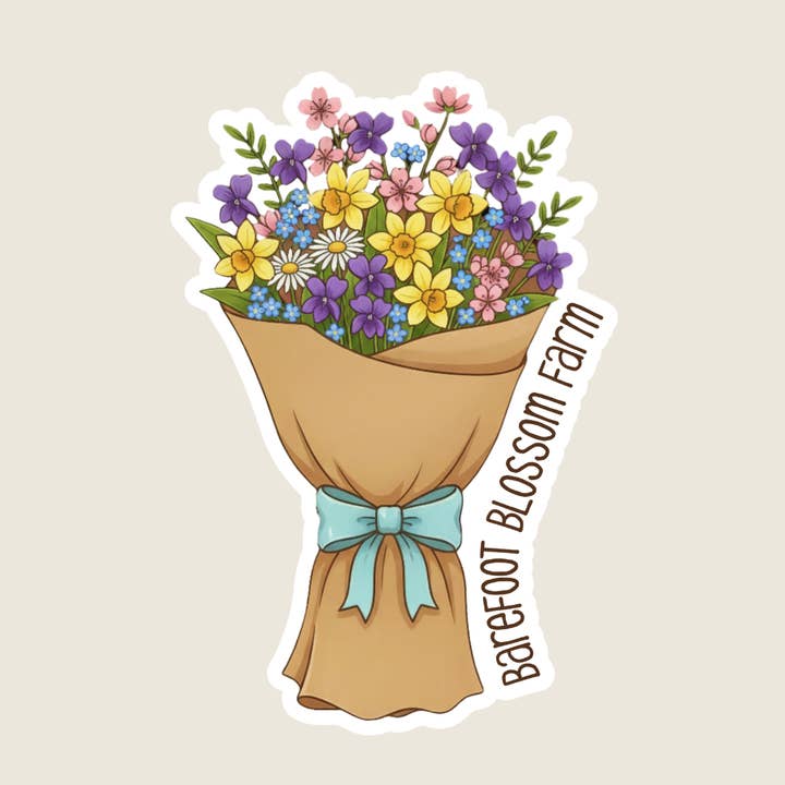 Vildblomst Buket Tilpasset Klistermærke for engroshandel hos Shoreline Summit