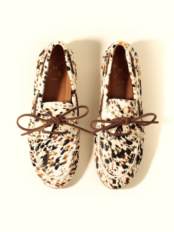 KAI KO PRINT – Bådsko i hår-on læder for engroshandel hos KMB Shoes