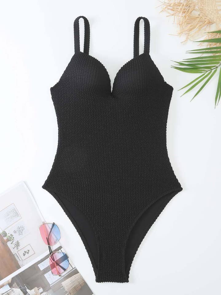 2 Axel Solid Neonfärgad Baddräkt i Ett Stycke för wholesale av Sweetkama