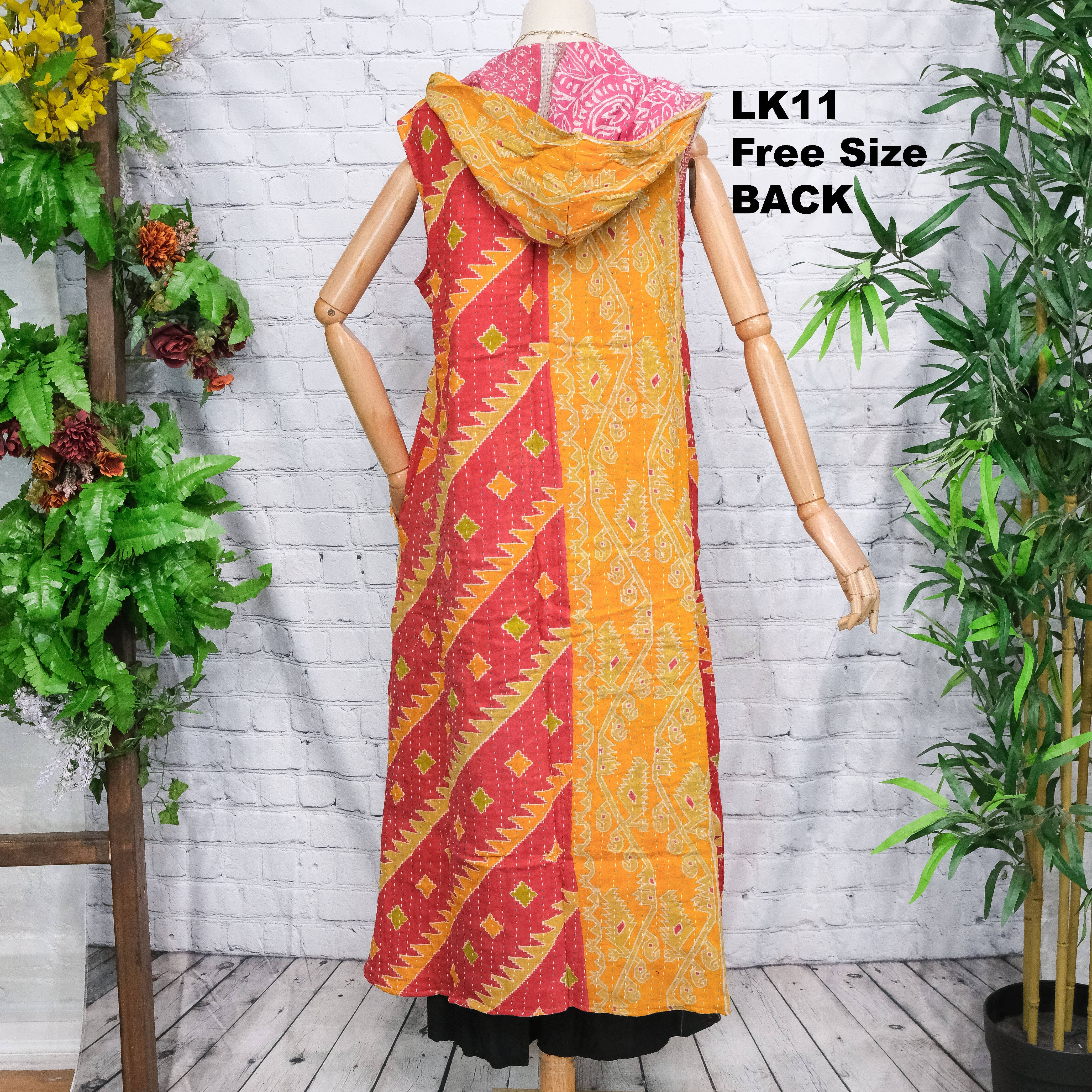 Karma Nepal Crafts - Wholesale Kimono - Women's - Bohemian Kantha Open Duster13