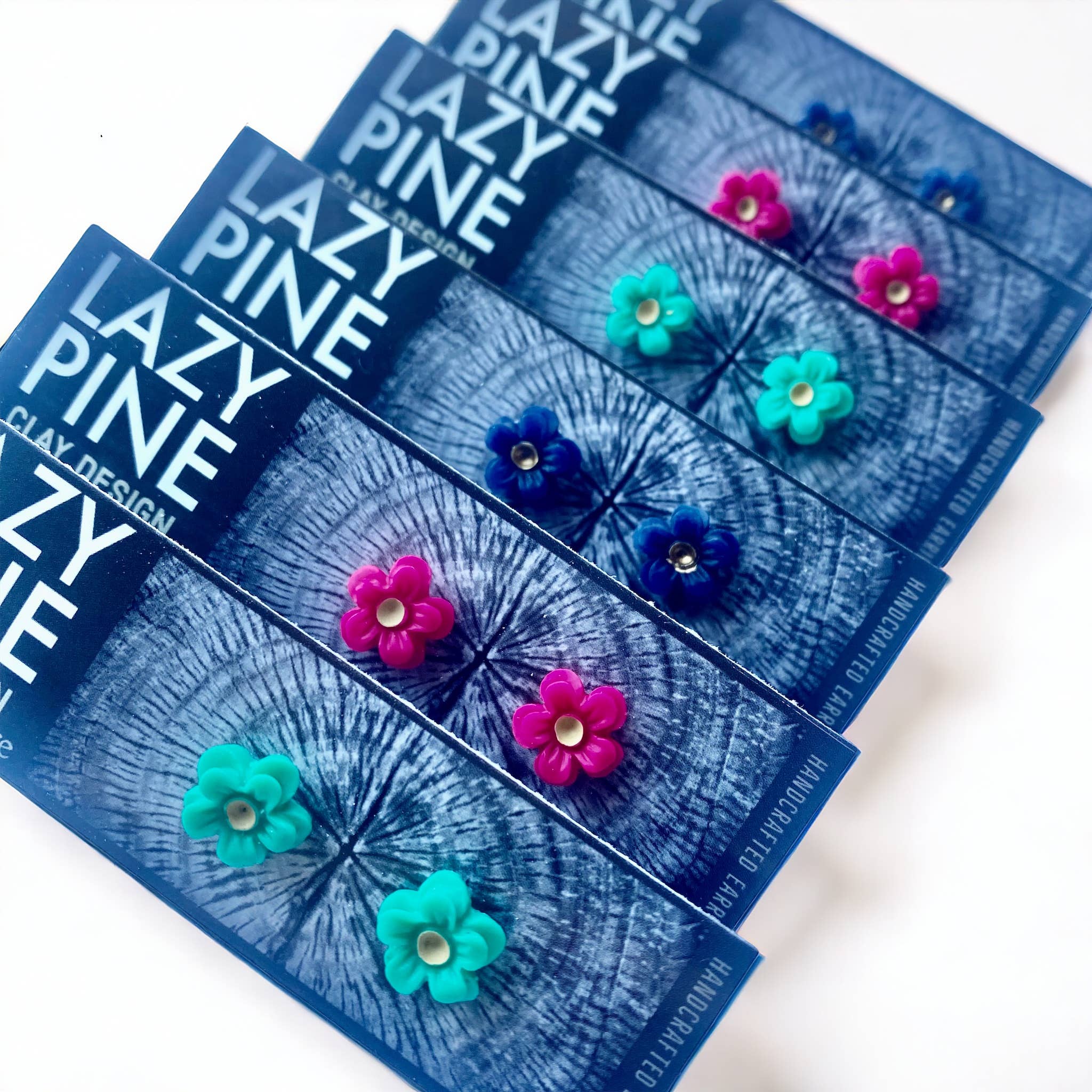 Lazy Pine Clay Design - Wholesale Jewelry Set - Mini Flower Stud Set8