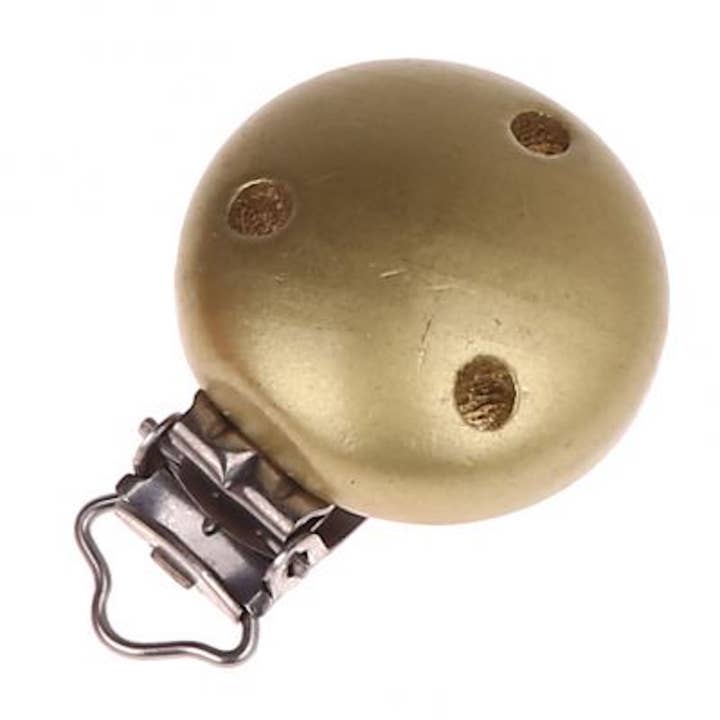 Kids and Crea - Wholesale Fopspeenclip - Baby - Gouden fopspeenclip