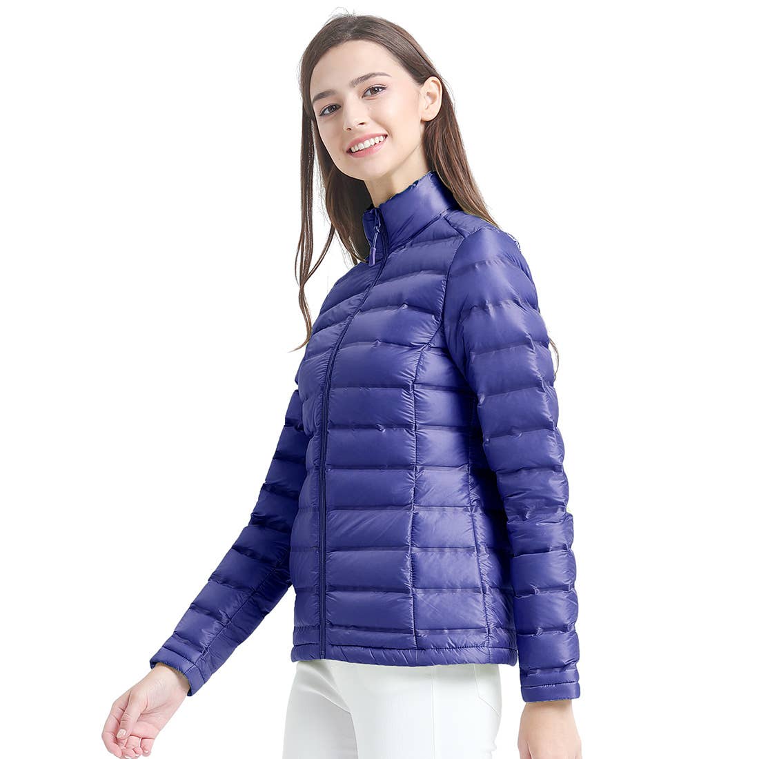 Qing Dao Lai Si Ma Te Fang Zhi You Xian Gong Si – Engroshandel Puffer jacket - Dame – Pakkbar pufferjakke til kvinder Dunfrakke Vandtæt11