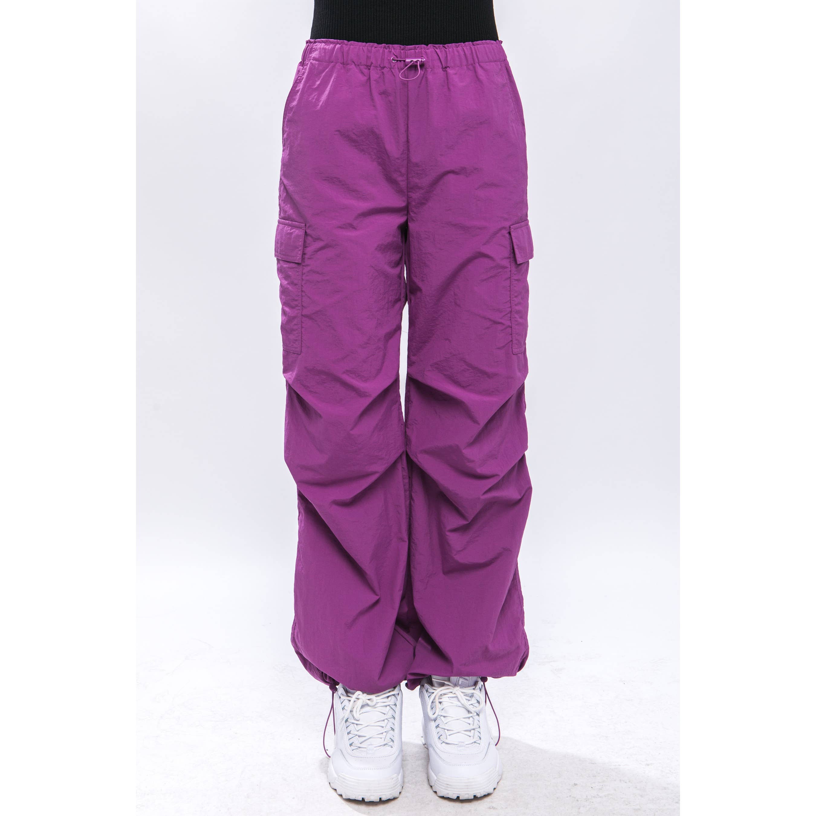 Apolline - Wholesale Pants - Women's - Loose Fit Parachute Cargo Pants5