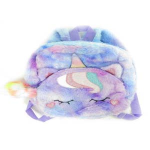 Rainbow Plushie: Backpack clip - MaterialJill