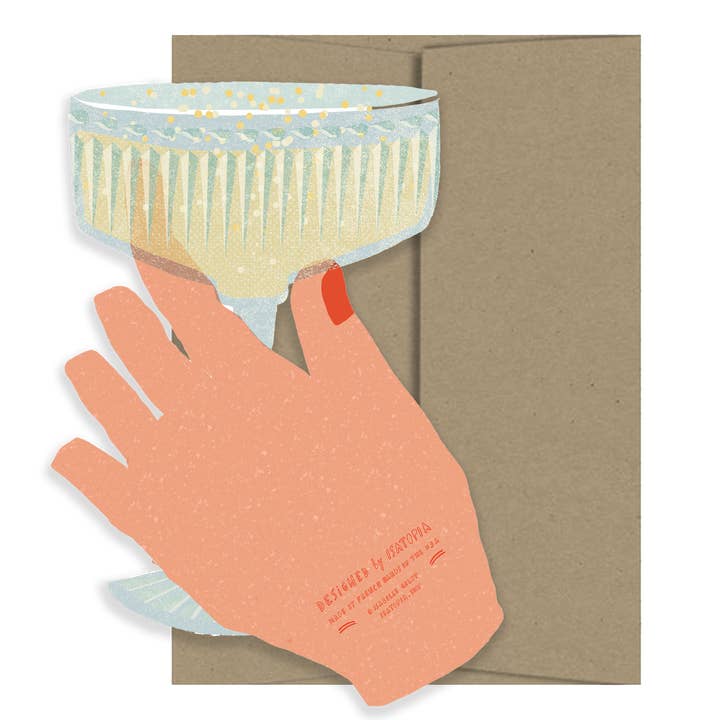 Isatopia - Wholesale Congratulations Card - Coupe Chin-Chin - Die Cut Card1