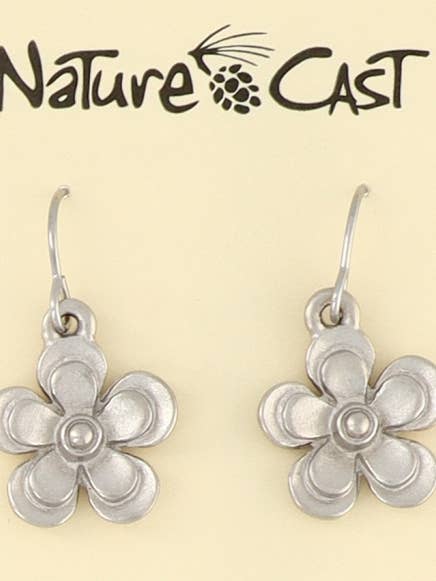 21180 Earring Dangle Flower for wholesale by Nature Cast