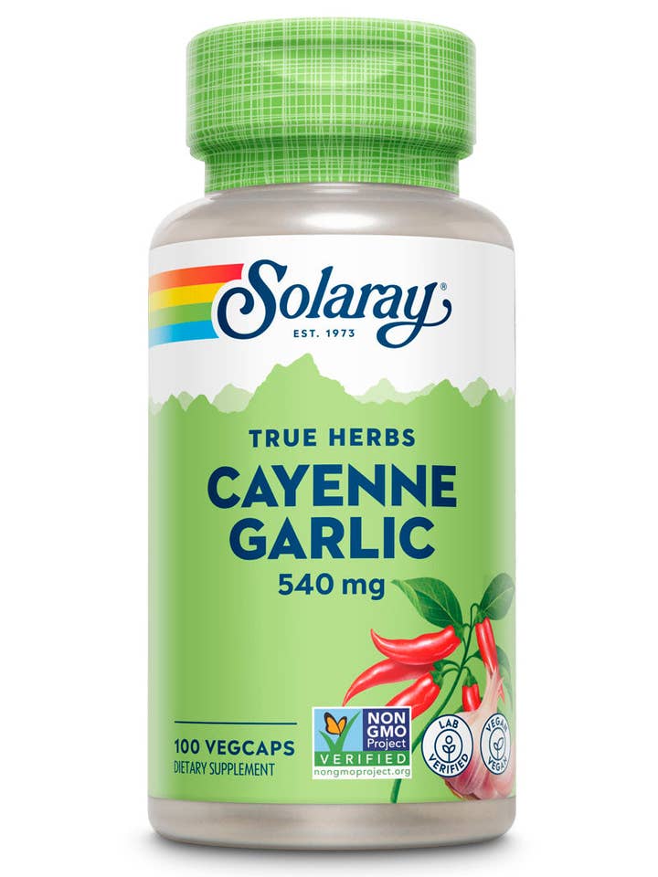 Cayenne Pepper & Garlic Bulb 540mg for wholesale by Solaray