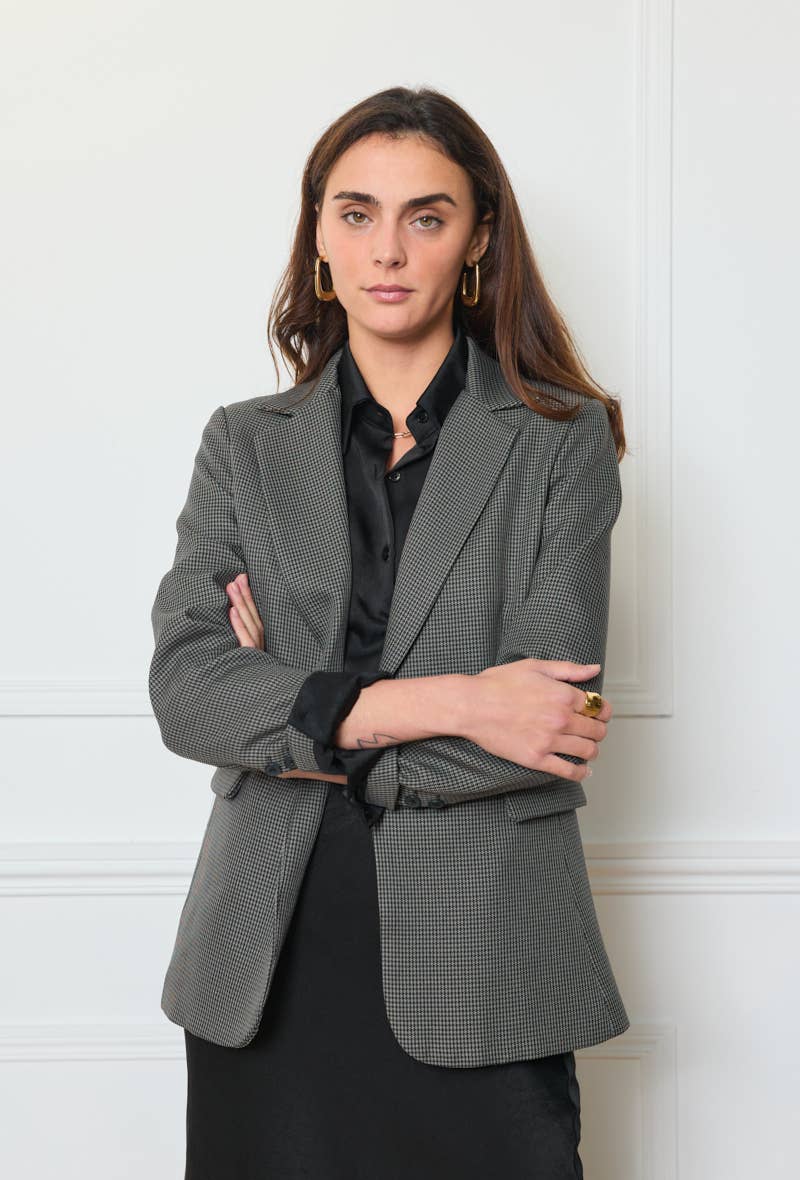 LULUMARY – Großhandel Blazer – Damen – Kariertes Blazer V2636