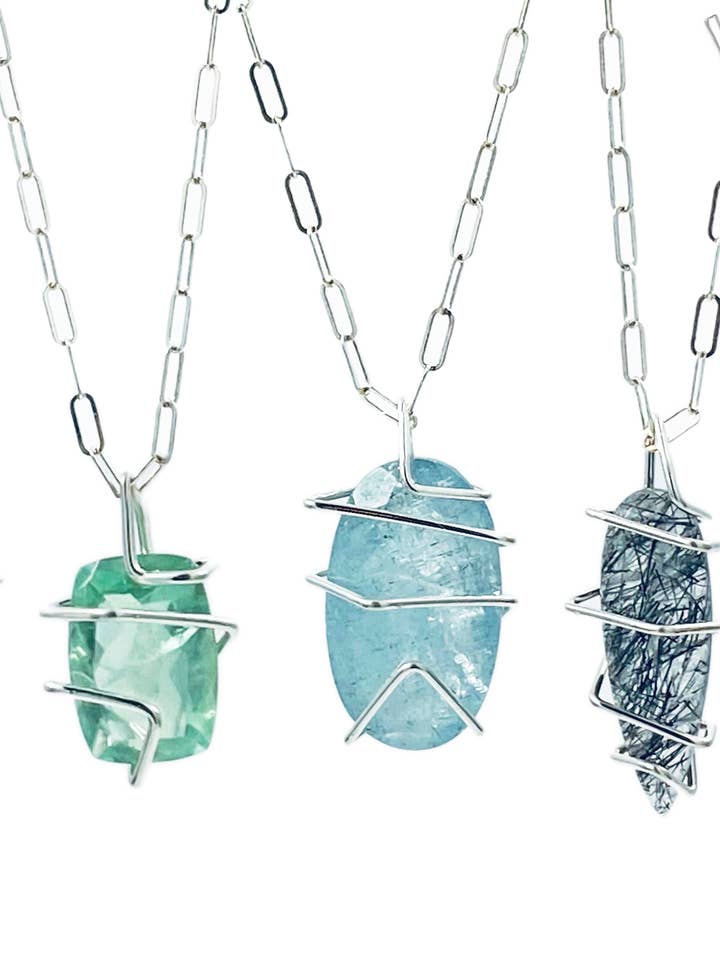 Große Geo-Gem Halskette für den Großhandel von Aimee Petkus Jewelry