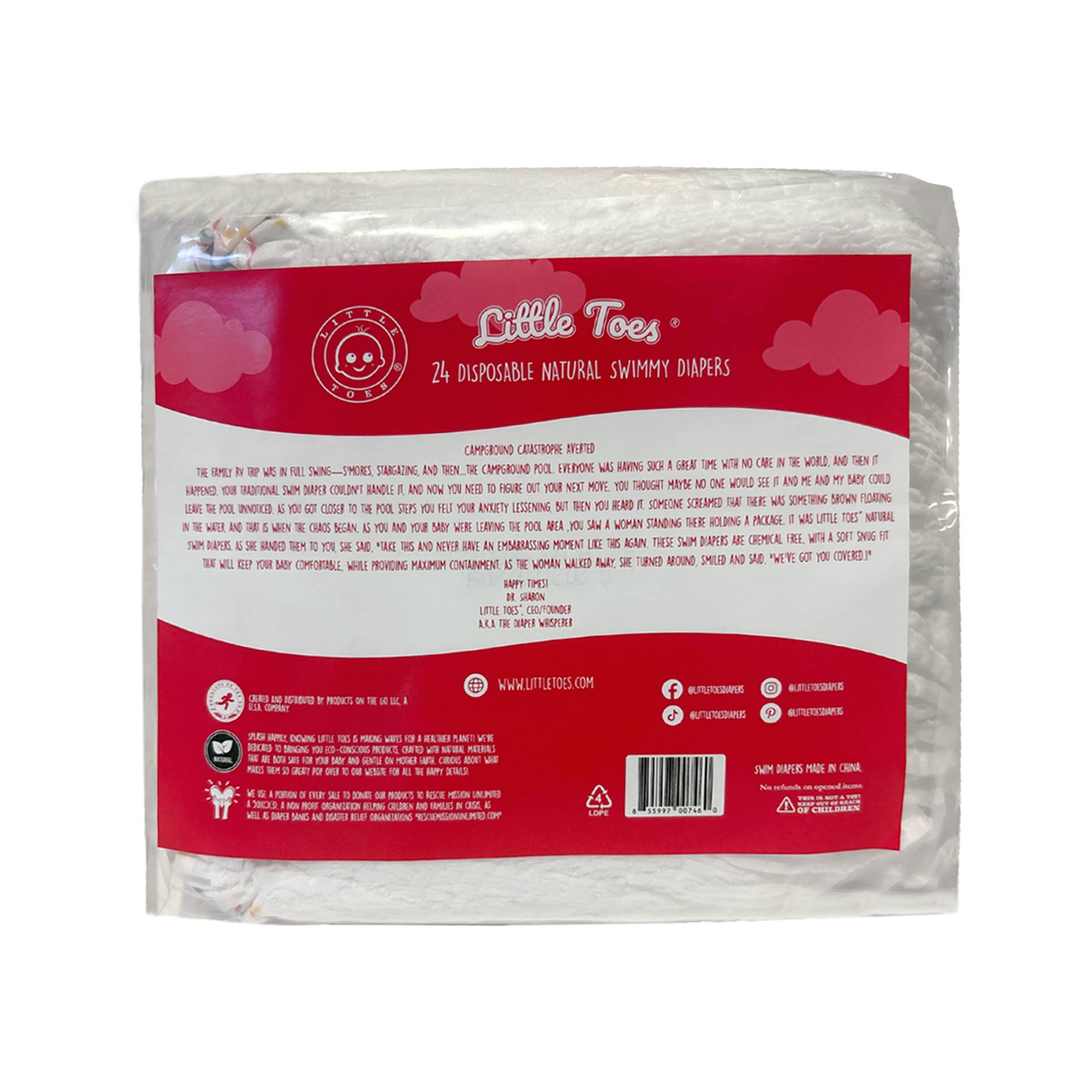 Products on the Go - Wholesale Swim Diaper - Baby - Large Natural Disposable Swim Diapers 24 Pack1