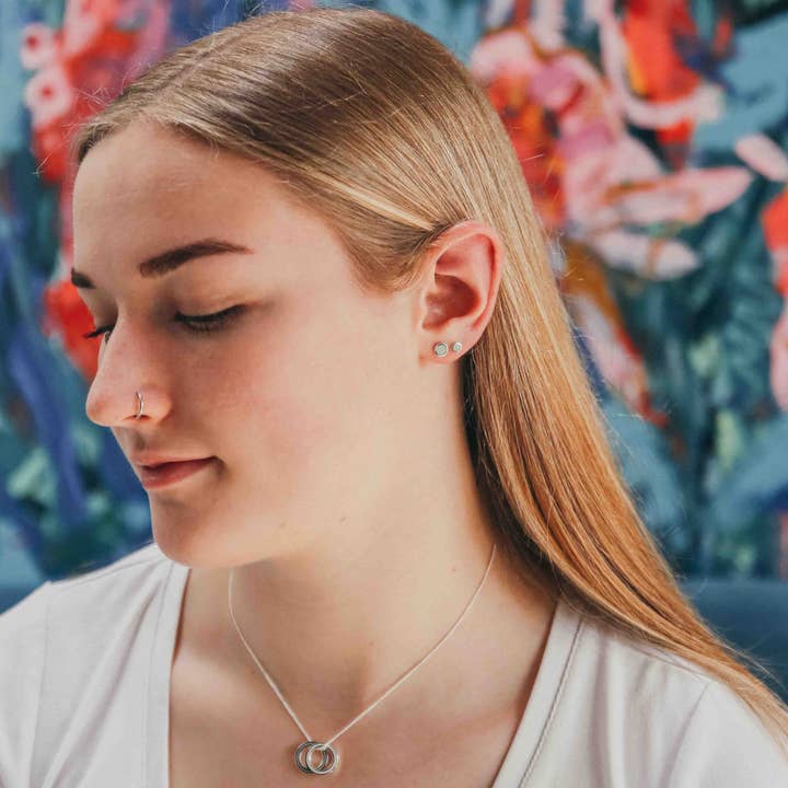 Coral & Mint – wholesale Stud/post earrings – Mini Mint Enamel Studs