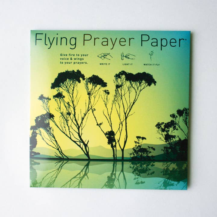 FLYING WISH PAPER ® - Wholesale Everyday Greeting Card - REFLECTION PRAYER / Large Kit / 50 WISHING PAPERS™ + Accs