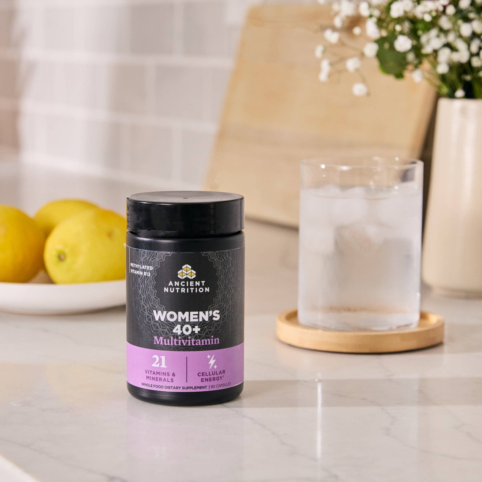 Noir Ancien Multivitamines Femmes 40+ | Gélules (90 Gélules) en vente sur Faire4