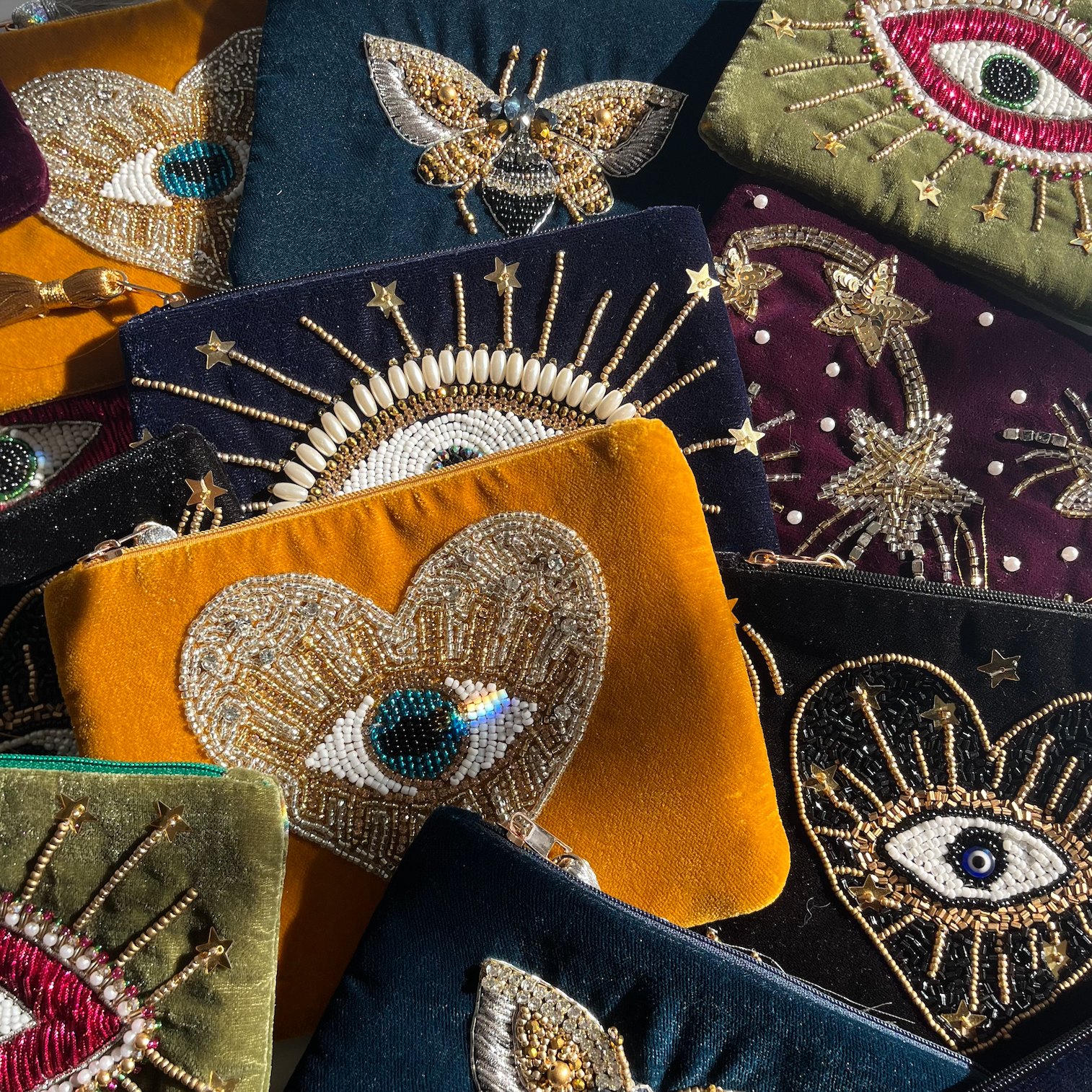 Katie Diamond Jewelry – estojo - Mulher por atacado – bolsa de veludo estrela cadente2