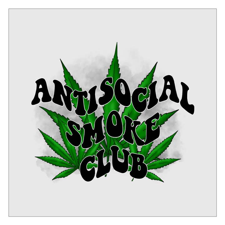 Flawless Transfers - Wholesale Sublimation Transfer - Antisocial Smoke Club DTF Transfer