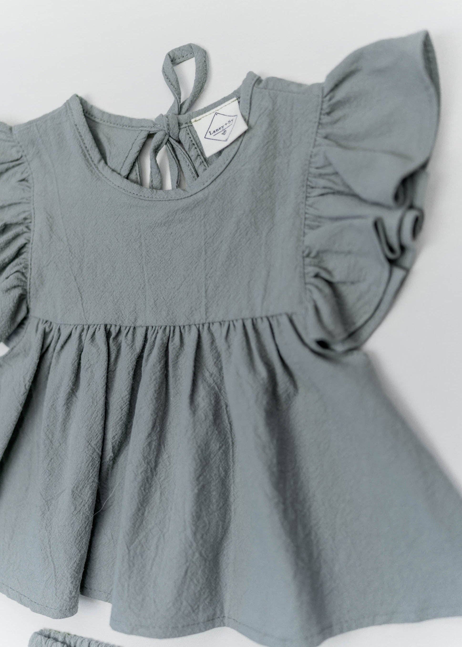 Laney + Sy - Wholesale Top & Short Set - Kids - Jenny Ruffle Outfit3